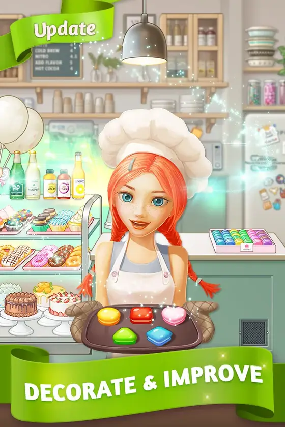 Cake Cooking POP : Match3 gameplay screen one
