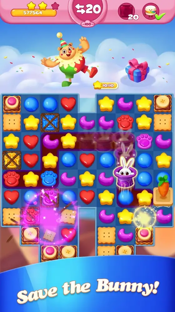 Cake Crush Match 3 Blast Mania gameplay screen three