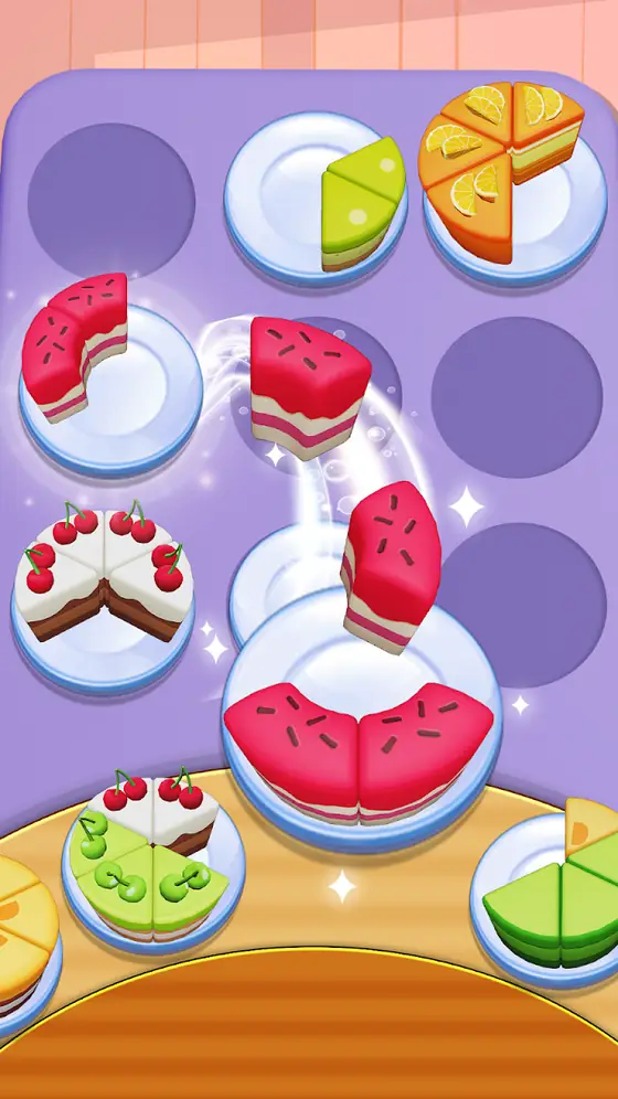 Cake Sort - Color Puzzle Game gameplay screen one