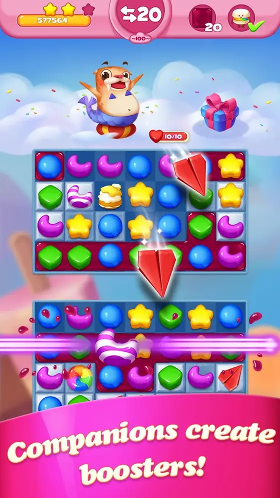Cakingdom Match® Cookie Crush gameplay screen three
