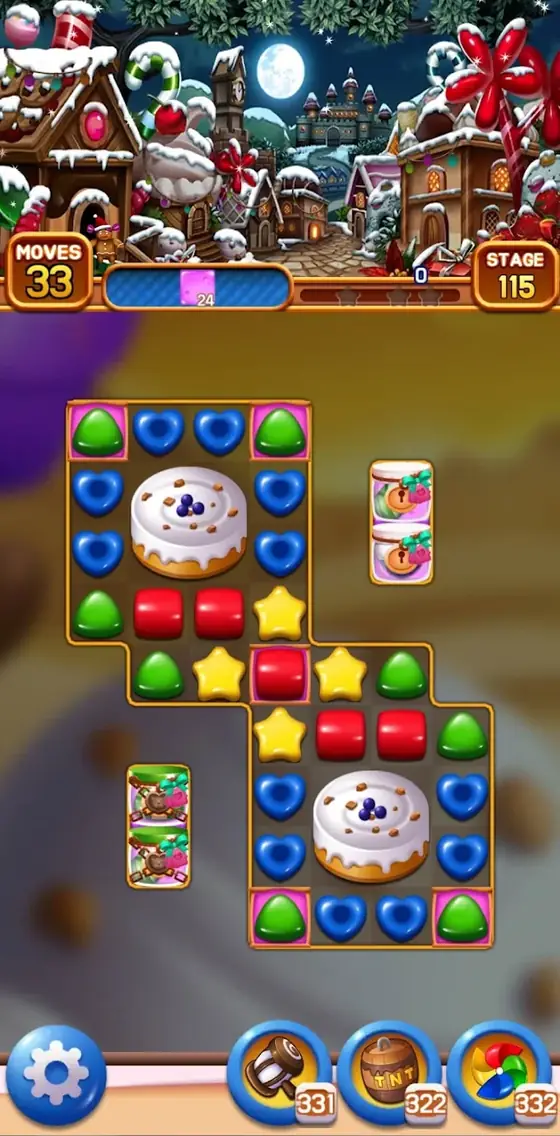 Sweet Cookies Kingdom_Match 3 gameplay screen three